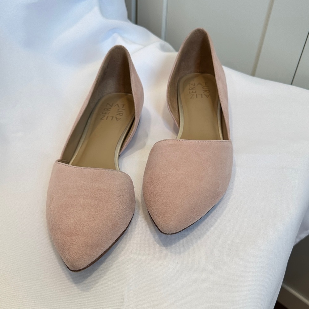 Naturalizer Women's Suede Blush Flats Size 8M